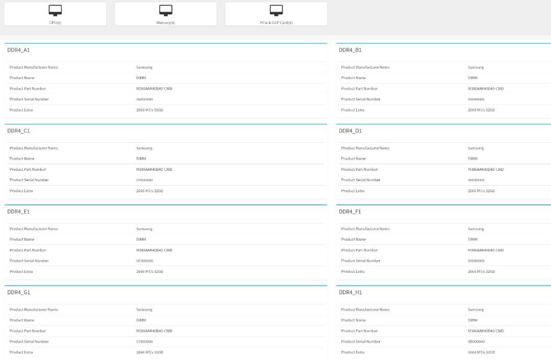 ＜ジャンク＞DDR4 LRDIMM 128GB×8枚 2666MHz メモリ
