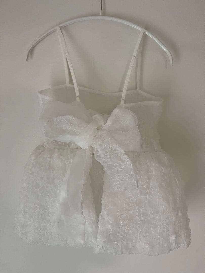 【美品】rosymonster オーガンジートップス　ホワイト