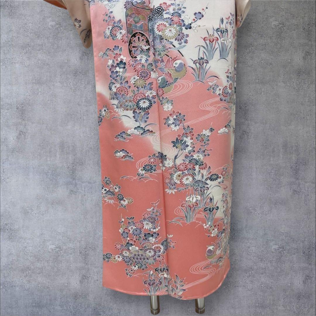 k148 セール価格変更済 訪問着 4点フルセット 身丈153裄丈65