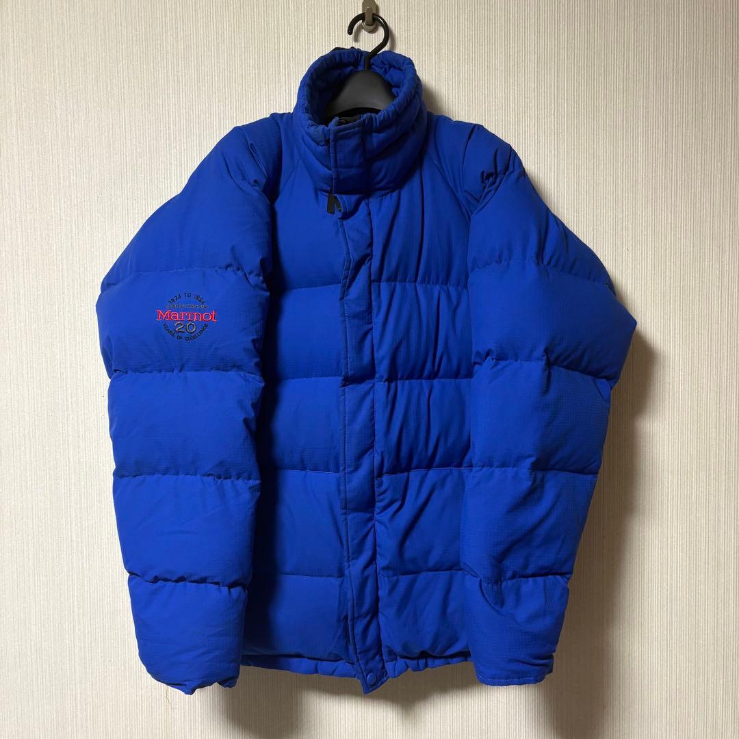 marmot マーモット ダウンジャケット ブルー 青 20周年　90s
