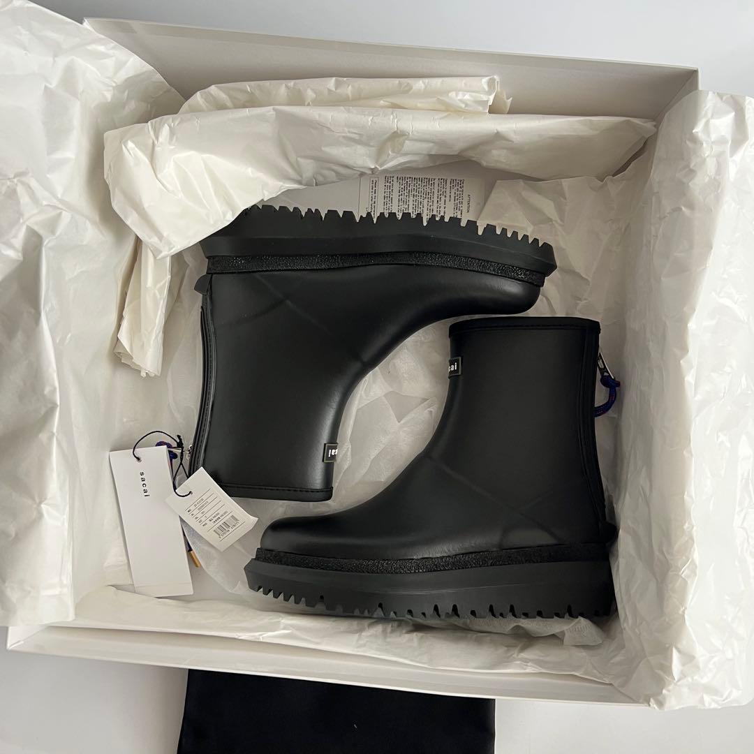 新品 sacai サカイ 25AW Rubber Boots ラバーブーツ S