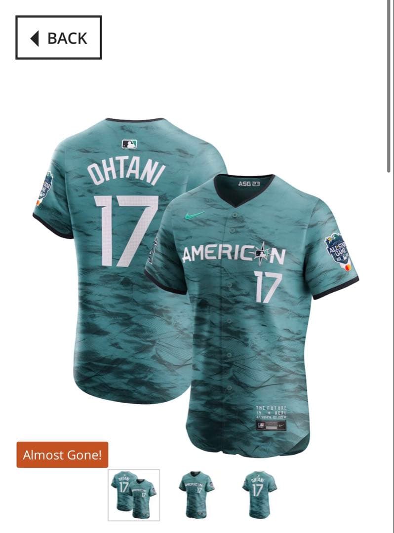 【正規品】 2023 MLB オールスター リミテッドユニフォーム 大谷翔平 L