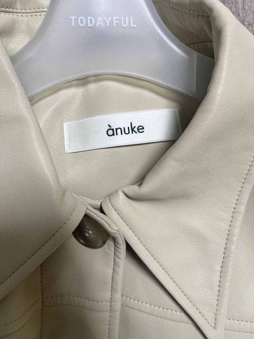 アンヌーク　エコレザーオーバージャケット