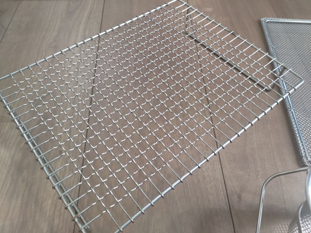 辻和金網　ふたつき干しかご　大　中段網付き　ステンレス