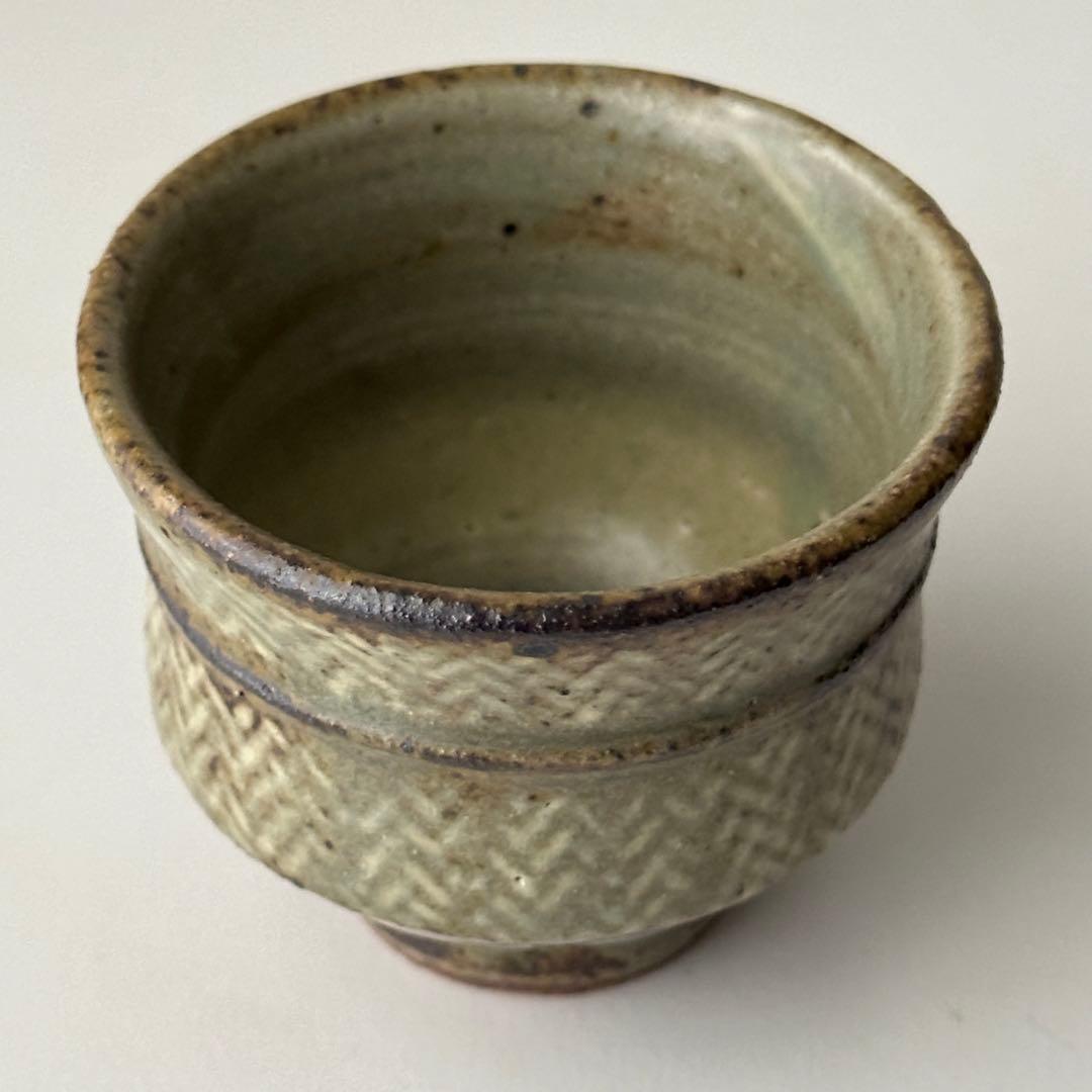 島岡達三 益子焼 酒器 象嵌 ぐい呑 共箱