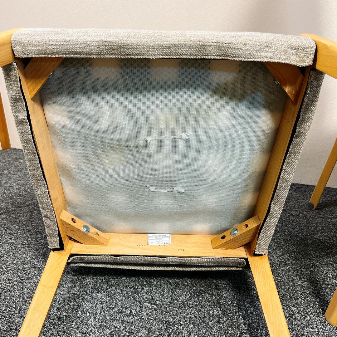 ニトリ Dコタツチェア ダイニングチェア ファブリック　2脚セット　北欧レトロ