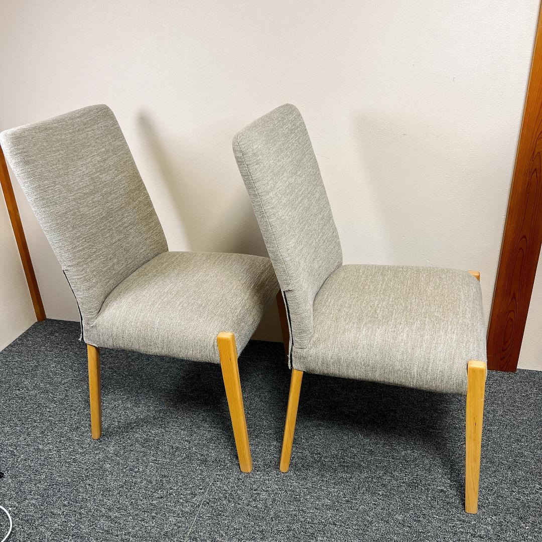 ニトリ Dコタツチェア ダイニングチェア ファブリック　2脚セット　北欧レトロ