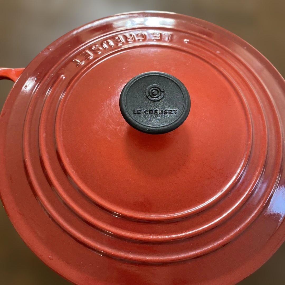 ル・クルーゼLE CREUSET ココットロンド 赤22cmルクルーゼ