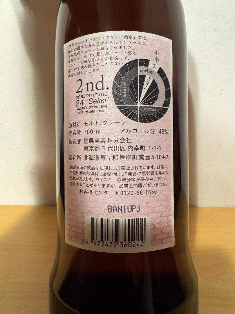 【年末年始限定最終値下】厚岸 雨水 AKKESHI 2021年