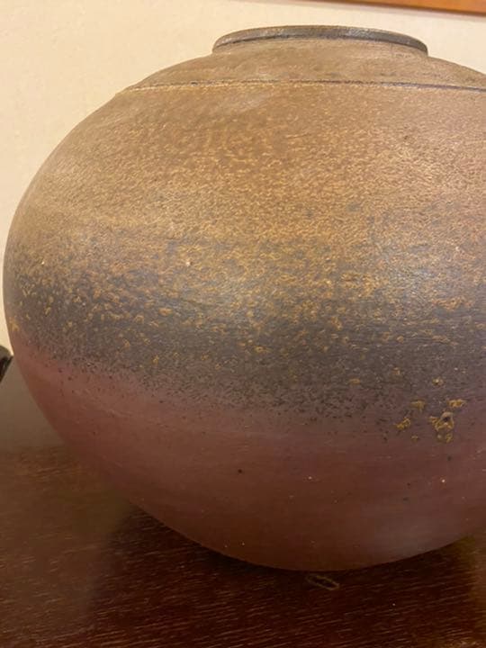 幸崎達彦　備前焼　壺　入選作品鑑定済