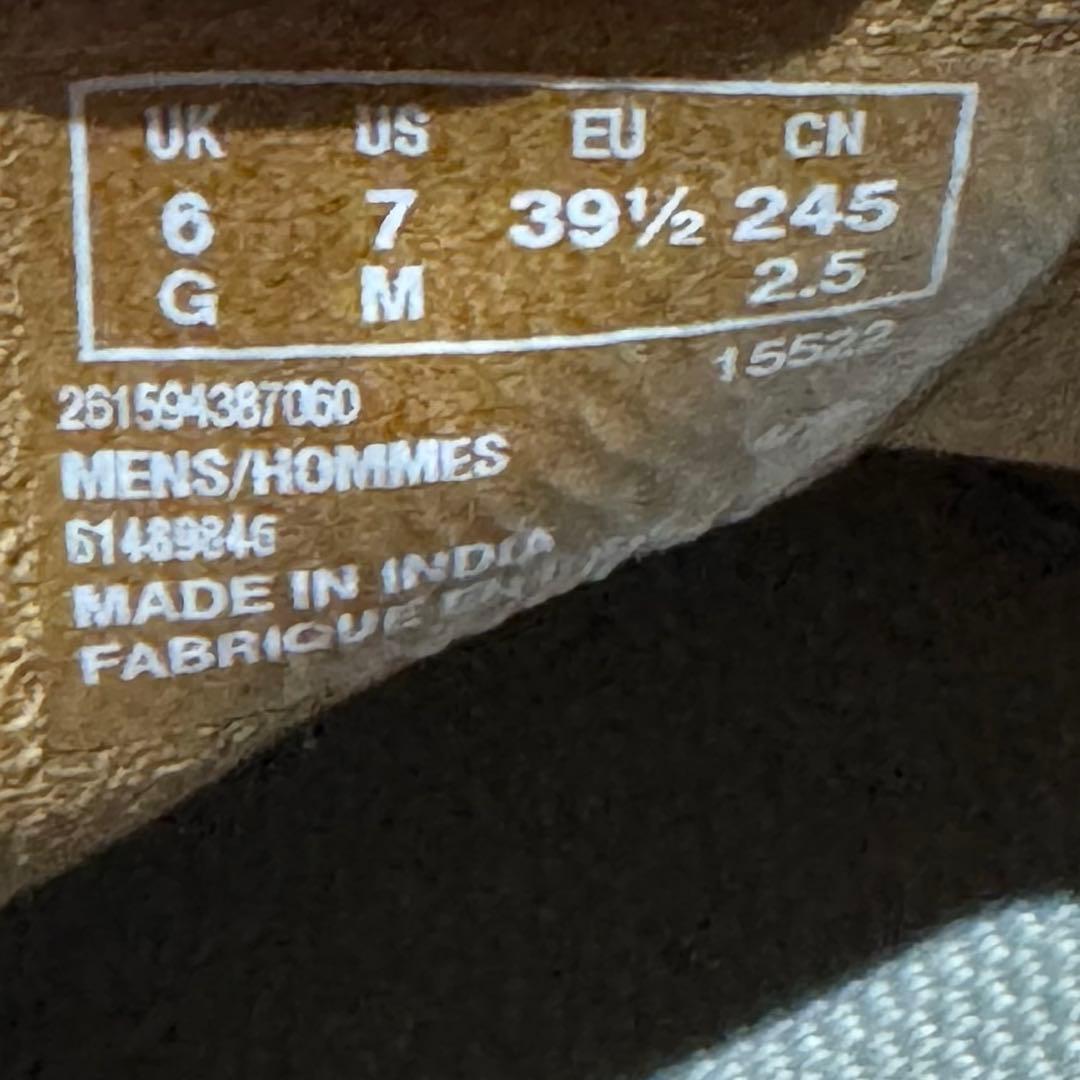 【未使用品】CLARKS クラークス　25 ワラビー　シェイカーブーツ　レザー