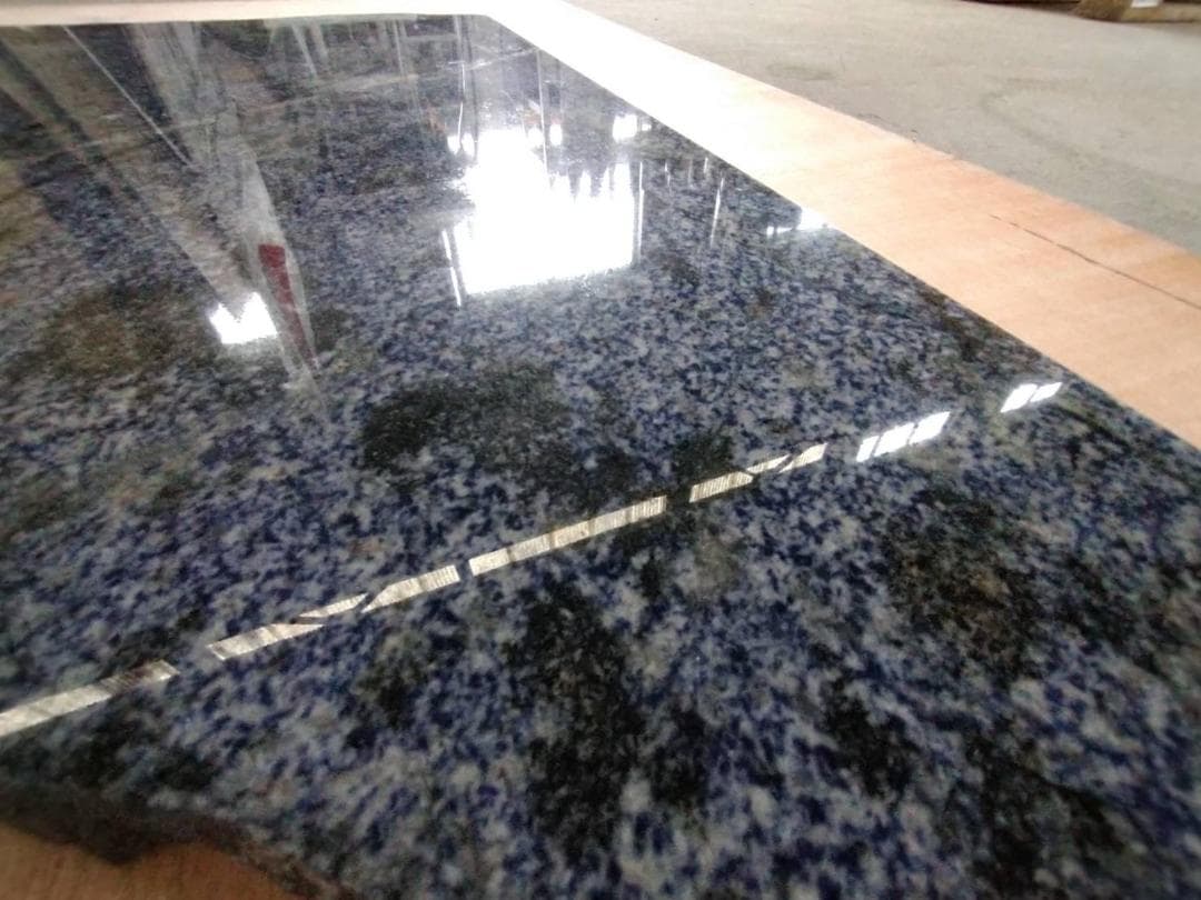 超高級　超貴重●天然御影石 青系 ●ディスプレイ　飾り台　台座　天板●インテリア