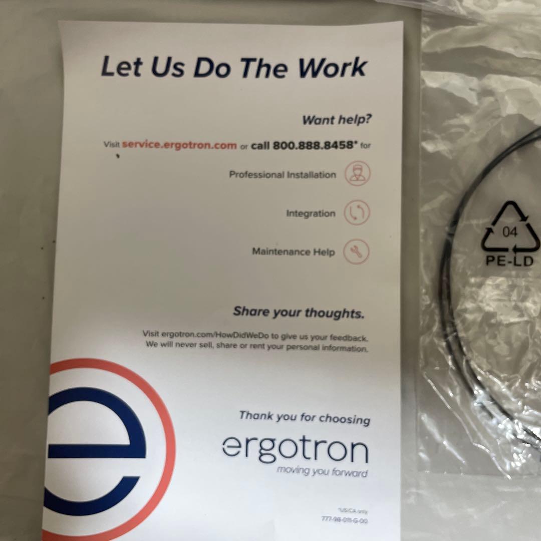 エルゴトロン モニターアーム＋クイックリリース ブラケット