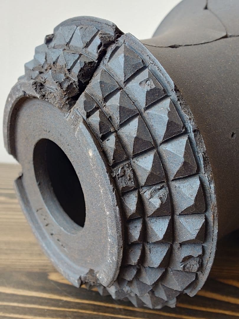 【未使用】 吉光窯 kikko 「Broken Studs FA」スタッズ 鉢