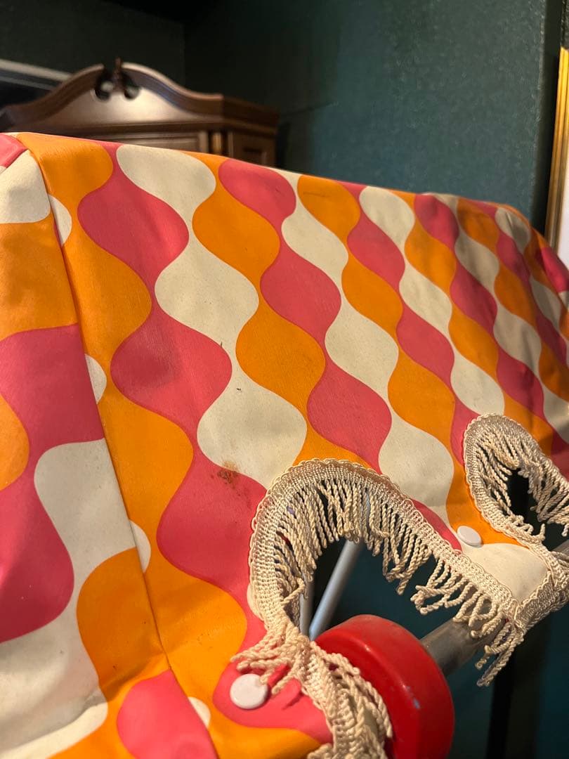 対面式 ブランコ ガーデン レトロポップ 昭和レトロ 当時物 インテリア