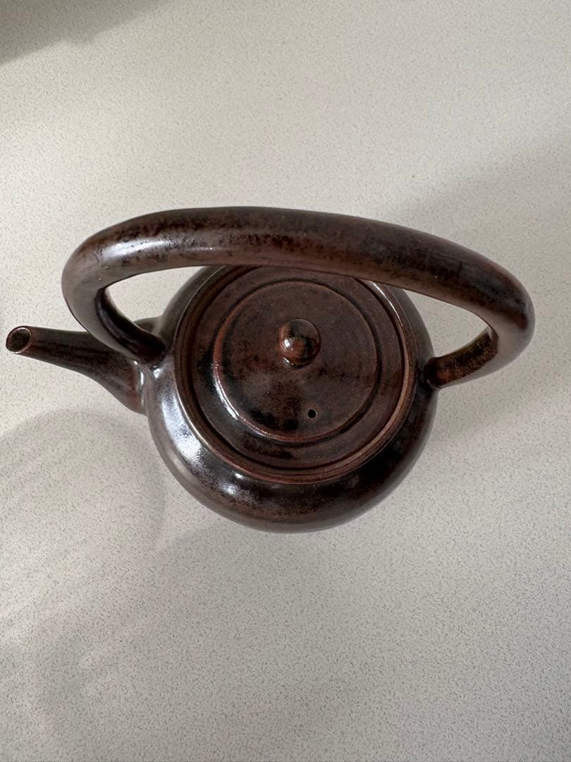 ボウフラ ぼうふら 土瓶 急須 湯沸 水注 上持手 在銘 茶道具 煎茶道具