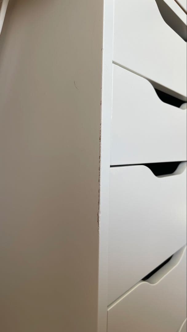 ホワイト木製ドレッサー・鏡台　IKEA