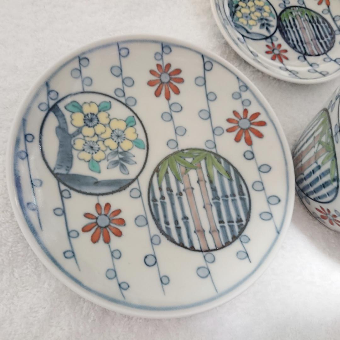 超希少 未使用 3点セット 福右衛門窯 中皿 そばちょこ 小皿 有田焼 伊万里焼