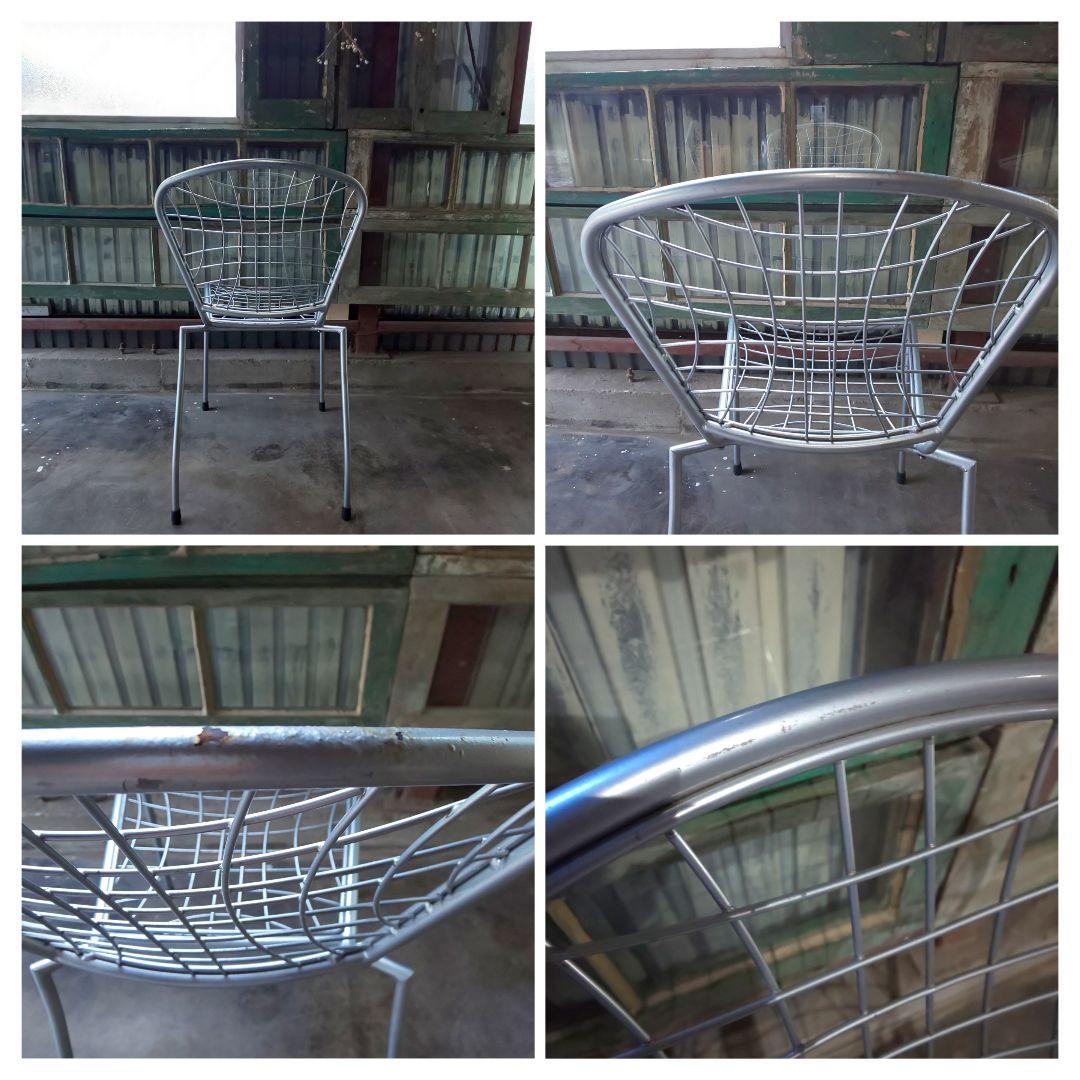 ワイヤーチェア デザイナーズ サイドチェア ガーデンチェア 2脚セット