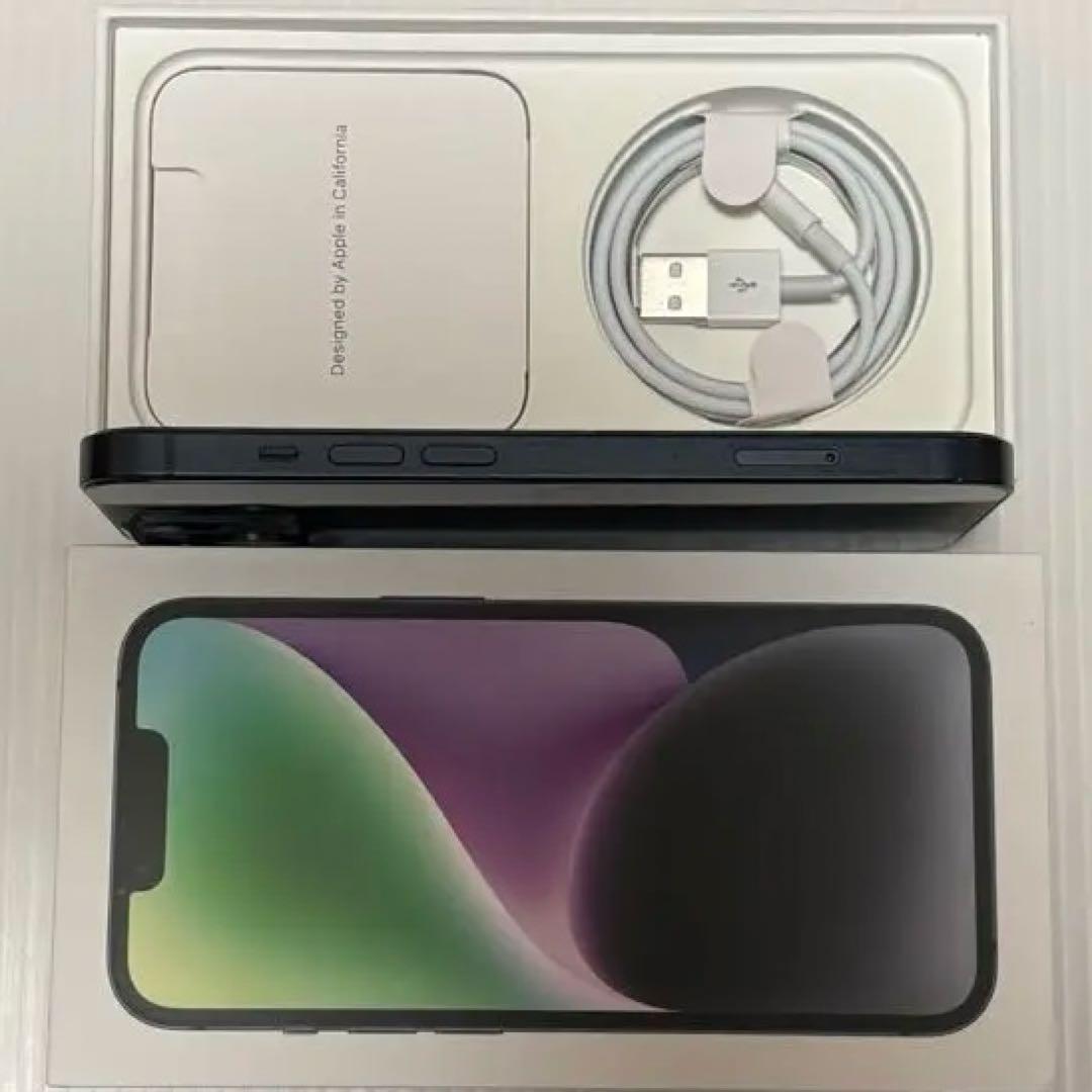 バッテリー最大容量100% iPhone14 128GB SIMフリー 本体