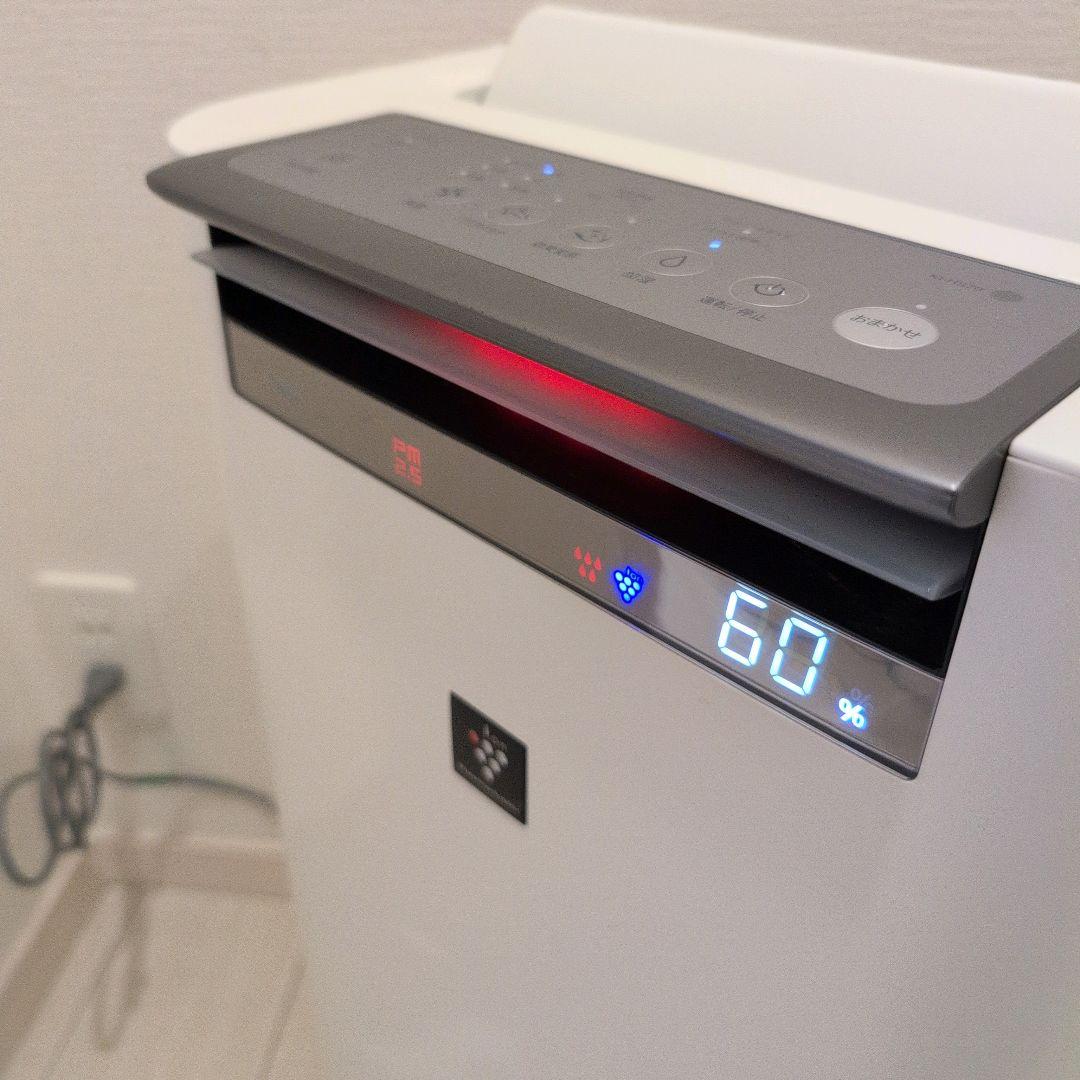 集塵フィルタ交換済　シャープ加湿空気清浄機 KI-HS70-W