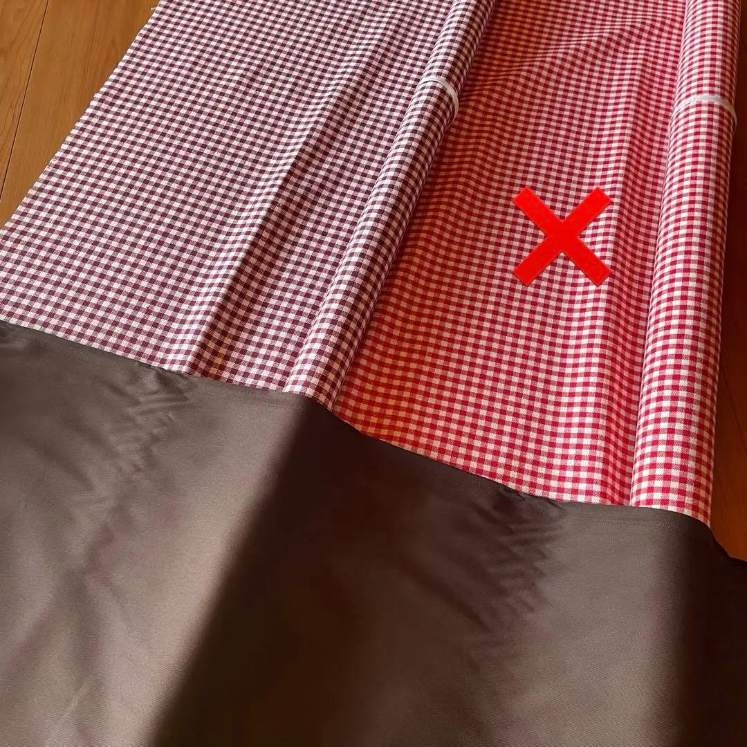 ＆LOVE様　ギンガムチェック　エプロン　ワンピース