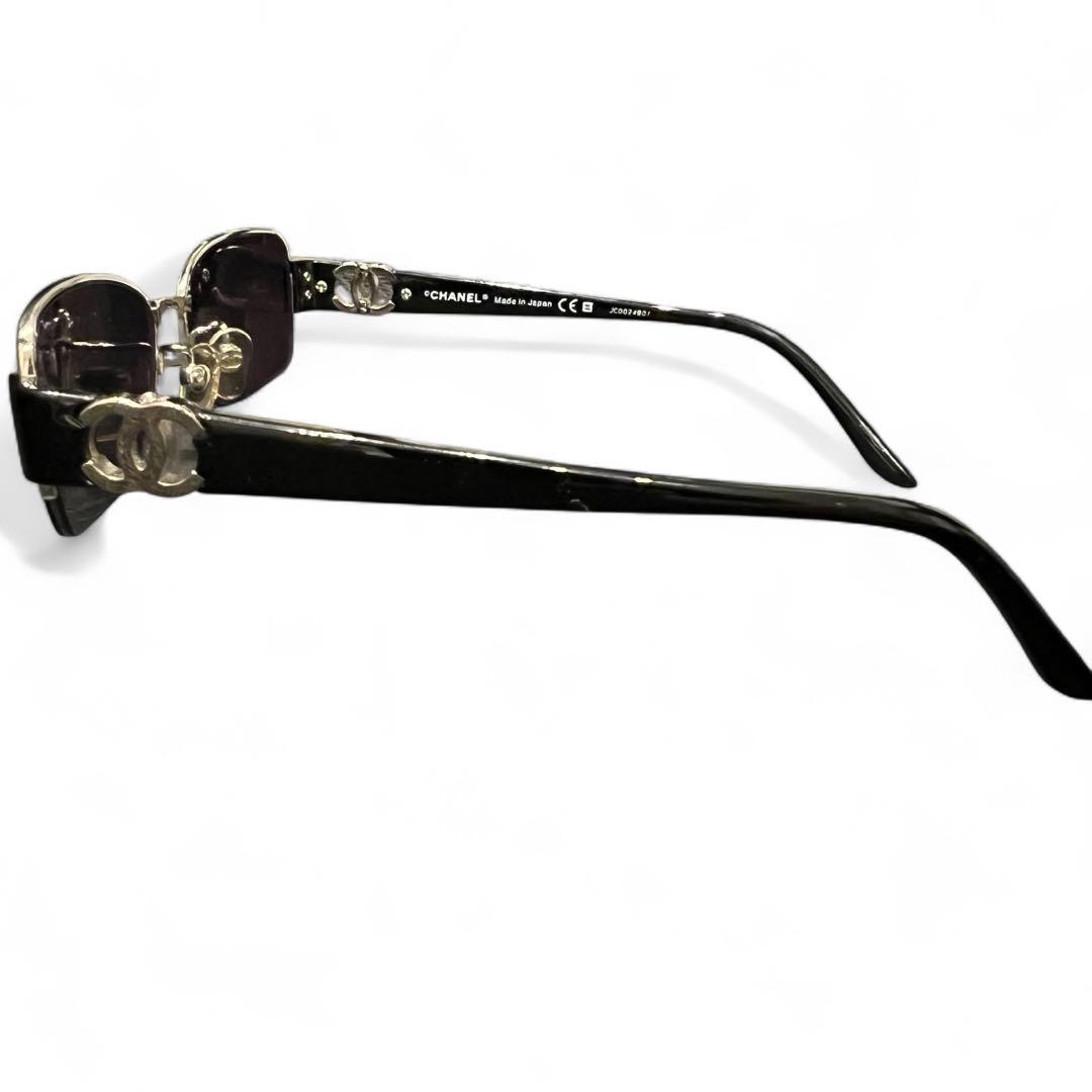 極美品✨シャネル 2101T サングラス ココマーク ハーフ リムレス ブラック