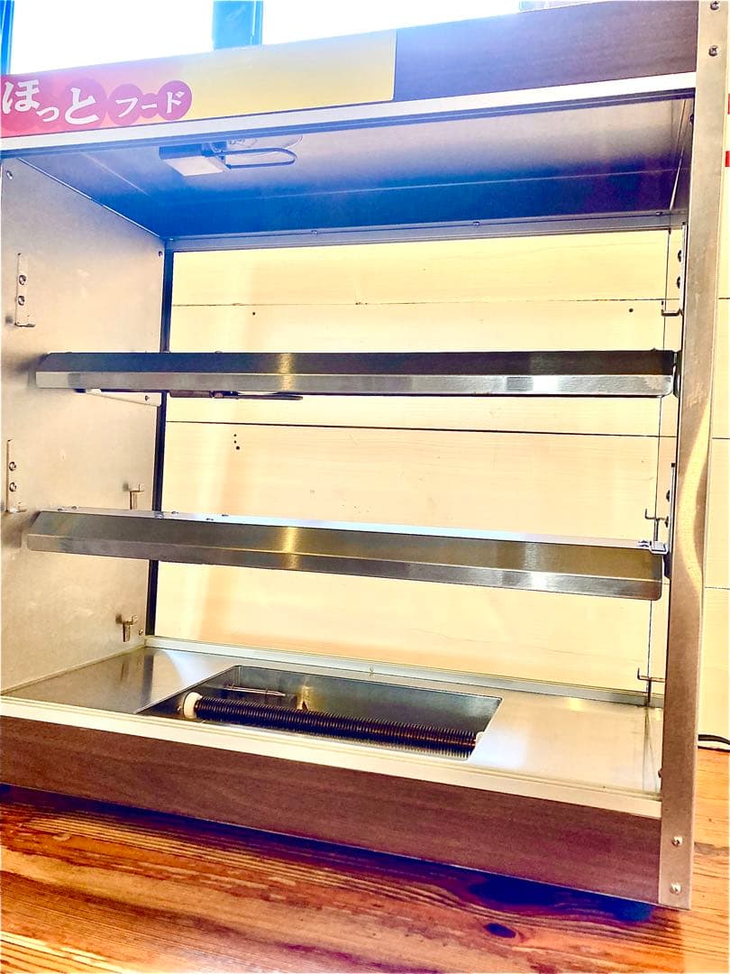 ガラス製ホットショーケース 中型 3段