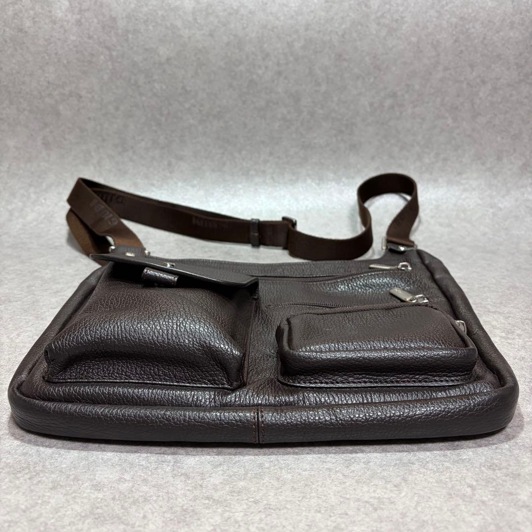 GIUDI ジウディ レザーショルダーバッグ ダークブラウン