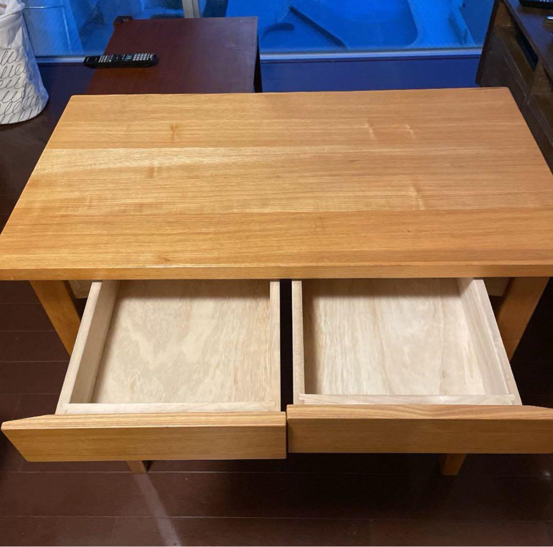 無印良品 タモ材デスク