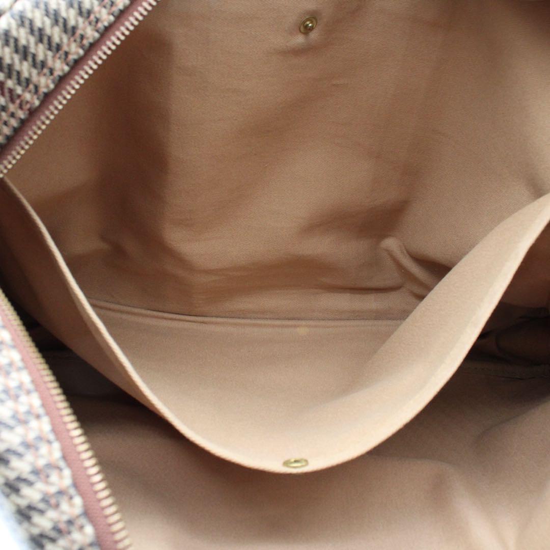 【美品】Polo Ralph Lauren 千鳥格子 ビジネスバッグ ブラウン