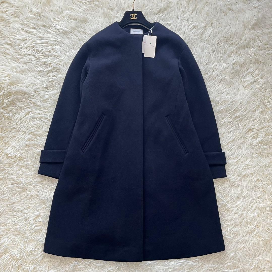 【タグ付き✨️】グリーンレーベルリラクシング ソフトメルトン Aラインコート