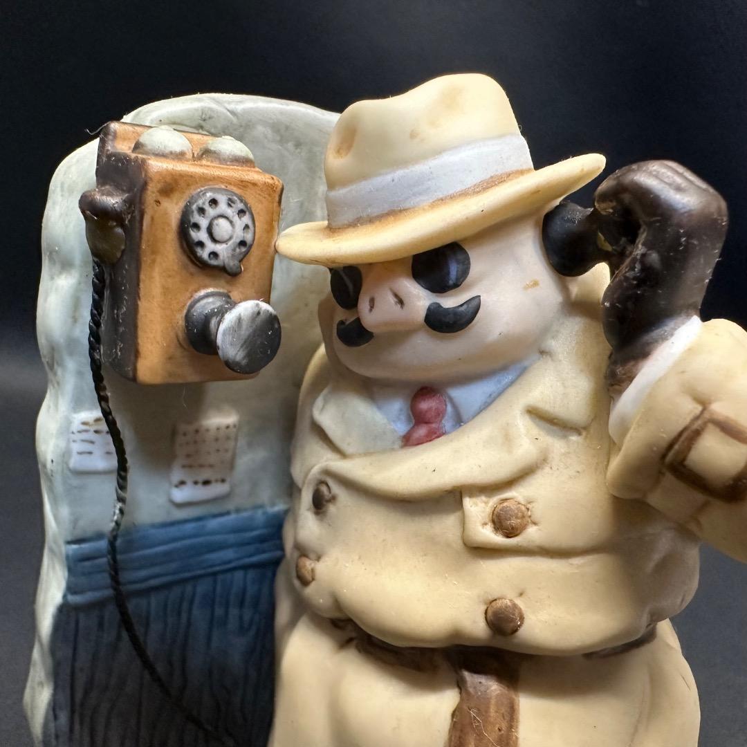 ♡Fa右1024 ジブリ 紅の豚 ポルコ・ロッソ オルゴール 磁器製