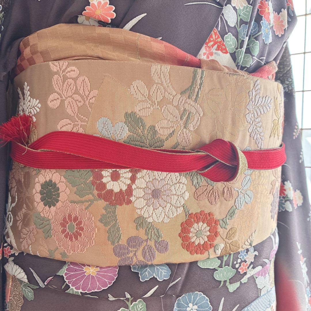 付け下げ　小紋　フルセット　着物　トールサイズ　正絹　訪問着　鮮やか美　J1