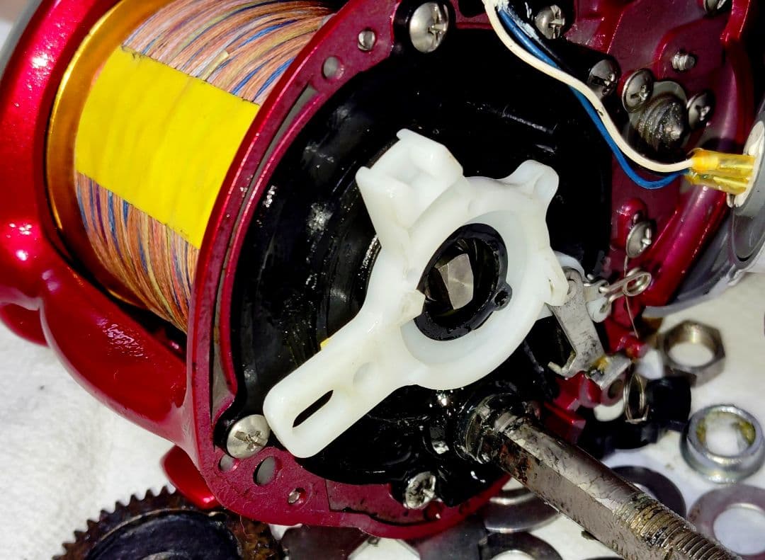 電動リールシマノ電動丸3000プレイズオーバーホール（クラッチカム新品交換）済み