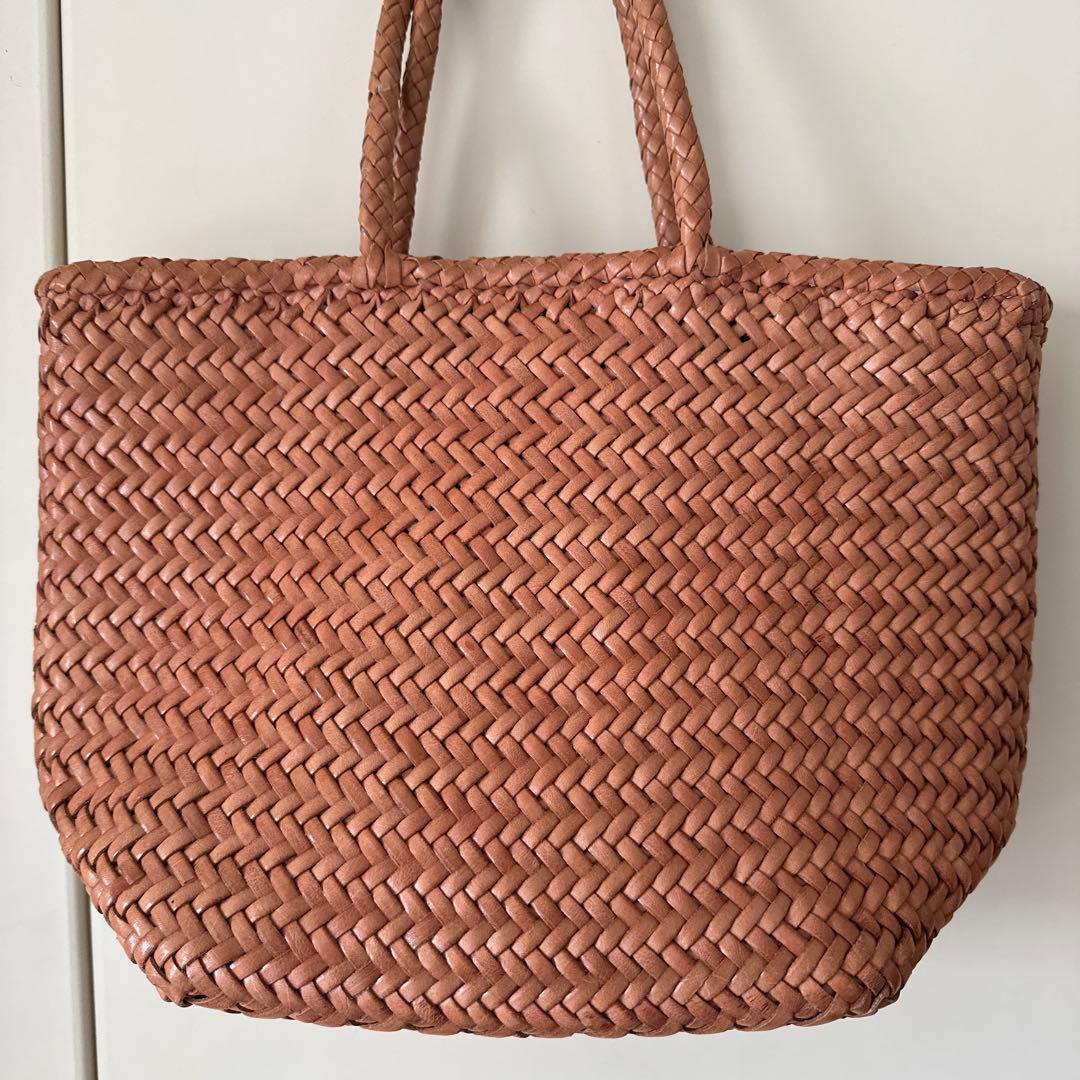 dragon diffusion レザーメッシュハンドバッグ