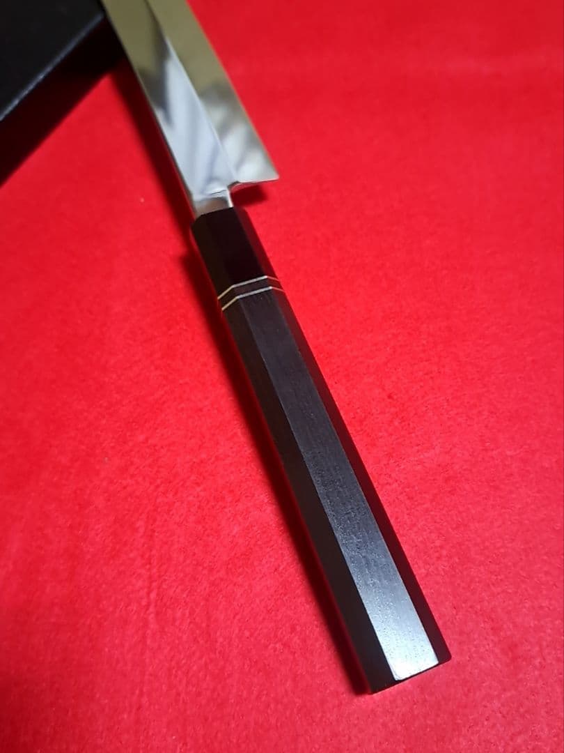 上*村様 VG10 本焼 先丸 柳刃包丁 尺三寸 390mm 鬼反り 全鏡面 黒