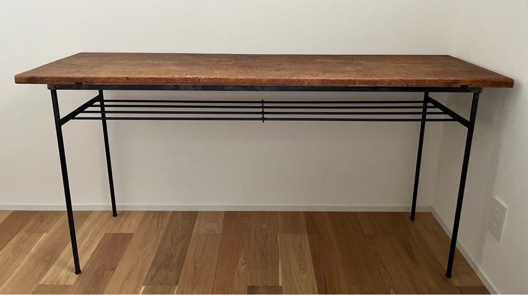 【オーダーメイド　一点物】長デスク/ 古材・アイアン使用