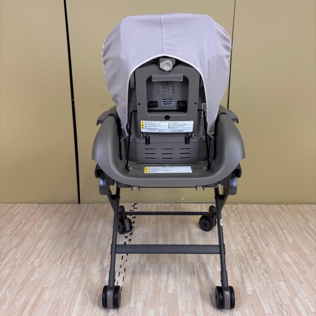 極上クリーニング済　☆綺麗☆　コンビ　ハイローベッド＆チェア　ネムリラ　グレー