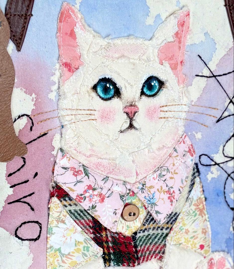 MUGI\"エンジェルしろ\"ねこのトートバッグ