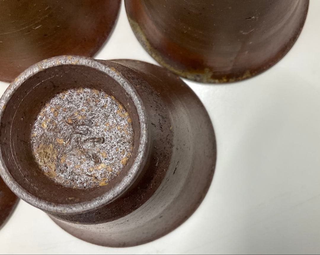 備前焼　宝瓶・湯冷し・煎茶器五客セット(安東利喜)　名品