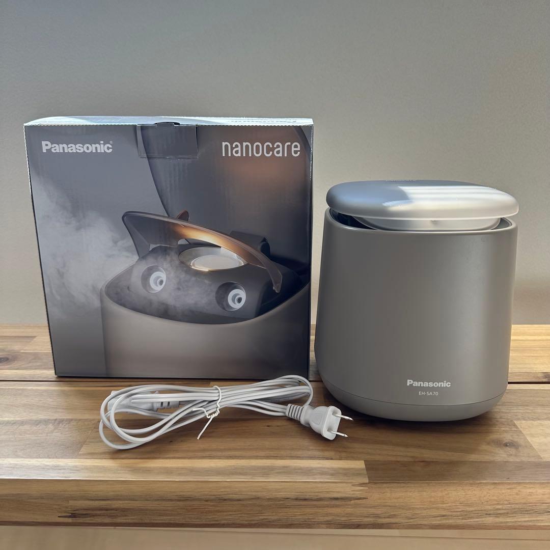 【美品】Panasonic スチーマー ナノケア EH-SA70-H