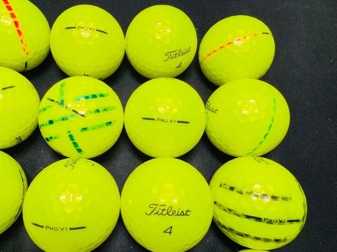 最新 タイトリストPRO V1 2025年モデル 30個　　イエロー