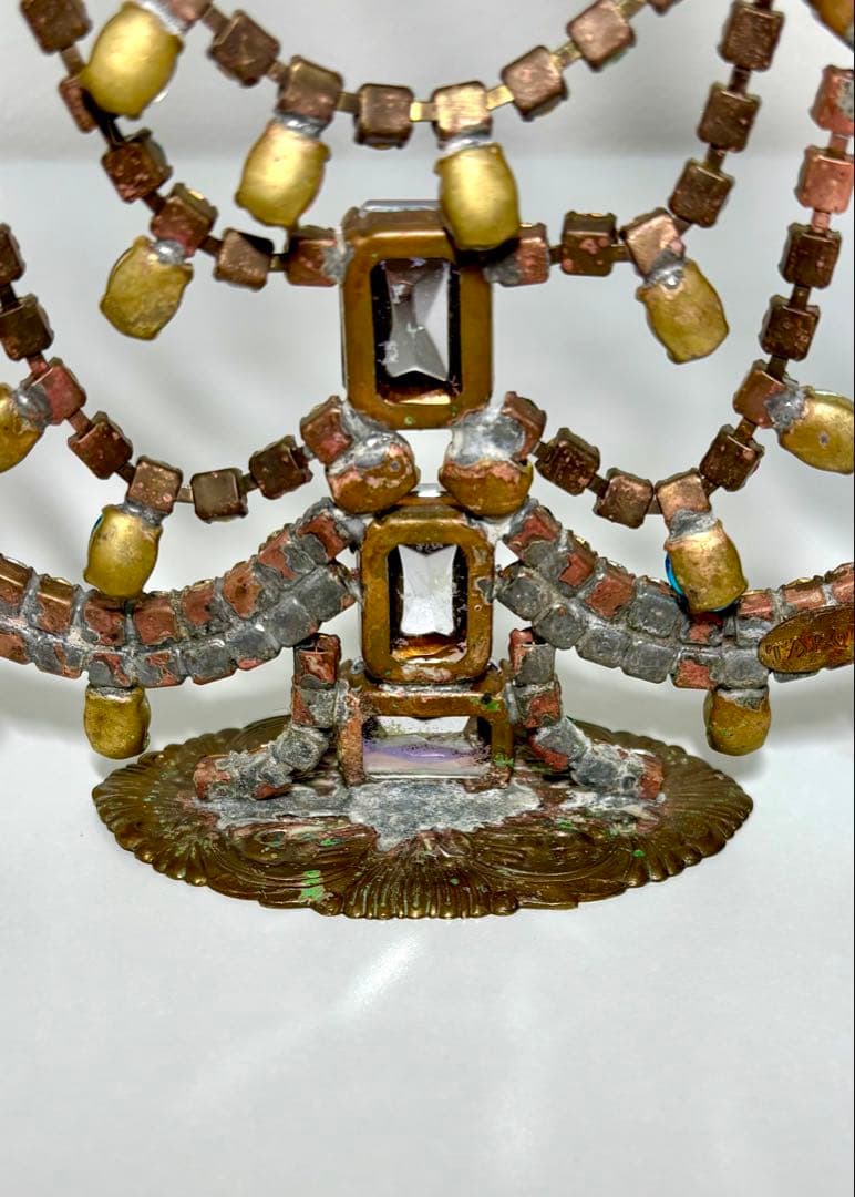 チェコガラス クリスマスツリー　 卓上グラスツリー