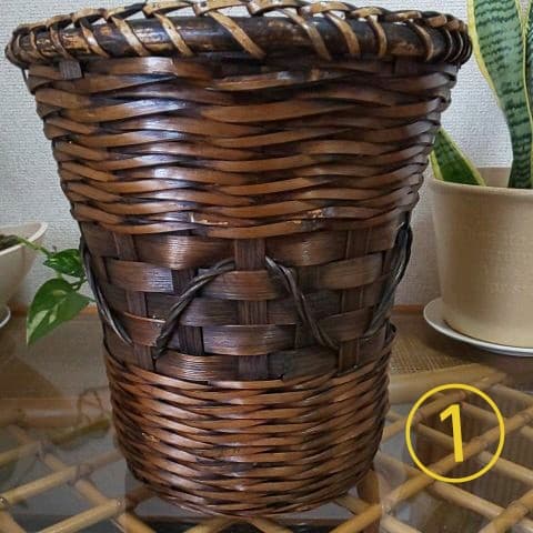 ⭐️かごまとめ売り・籐かごバスケット3点