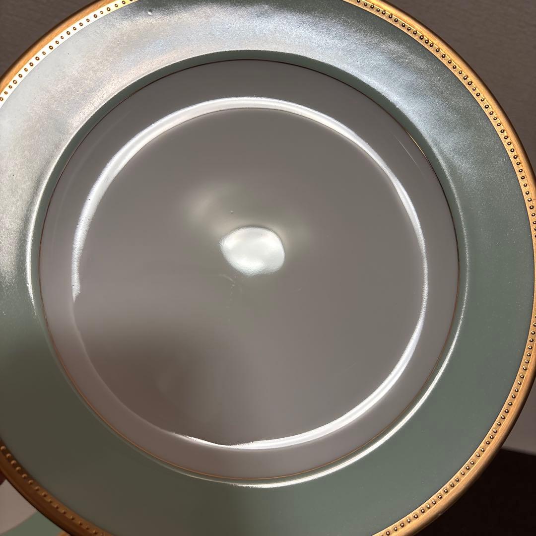 大倉陶園　メイグリーン　デザートプレート　20cm 金彩金蝕