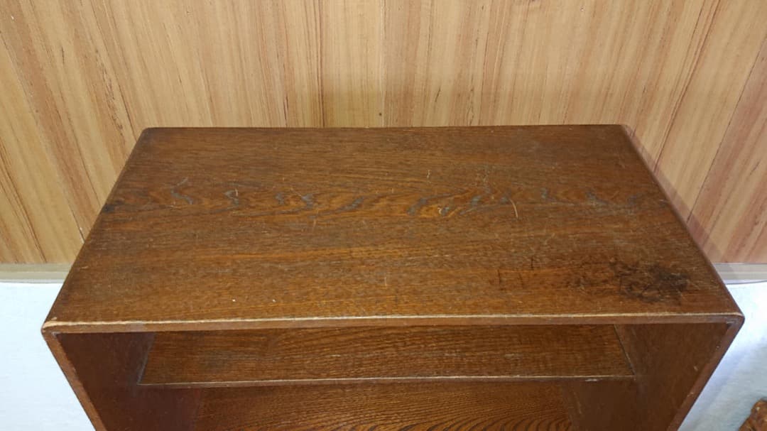 古箪笥昭和レトロ アンティーク ヴィンテージ 飾り棚　 本棚 小物入れ 水屋箪笥