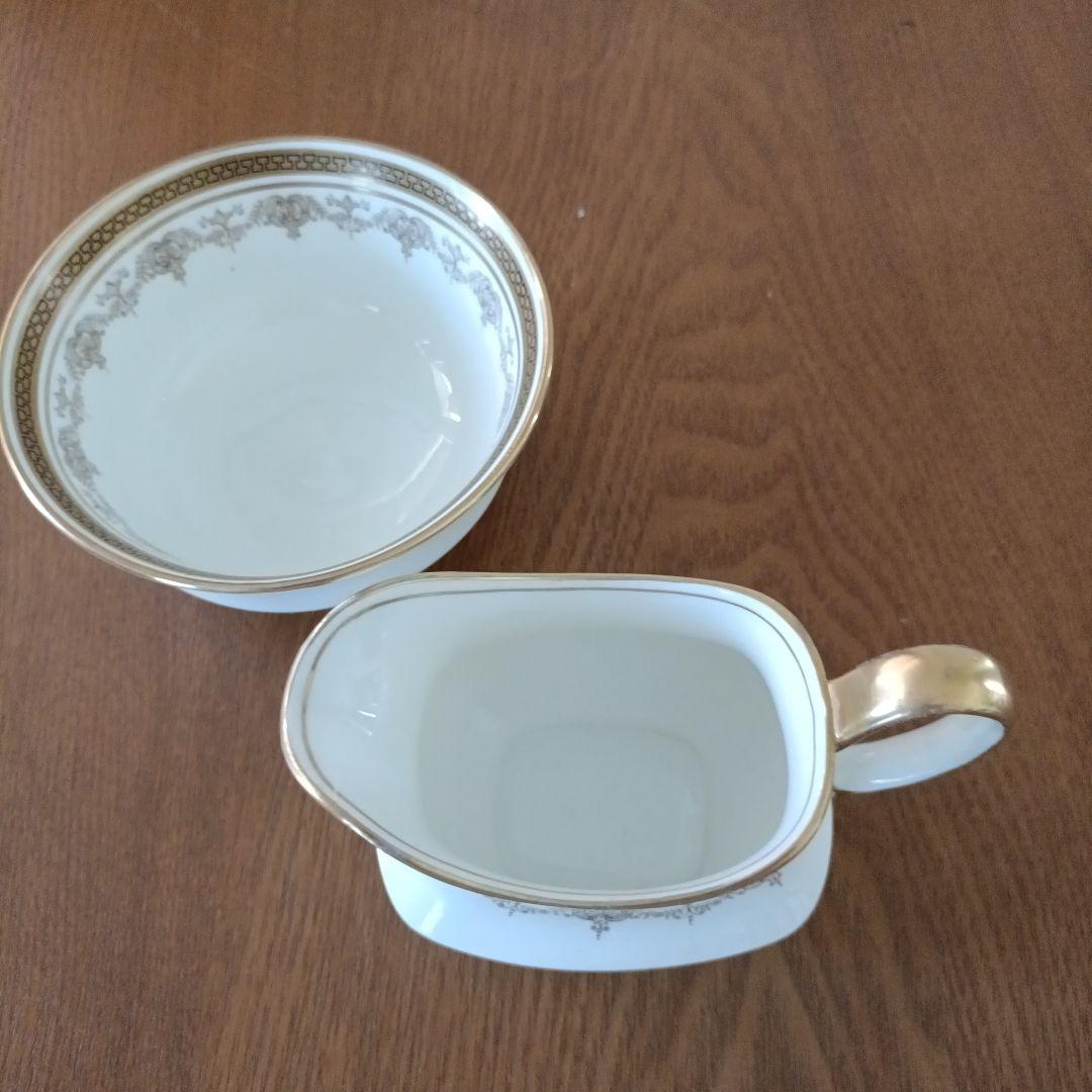 aynsleyアンティーク　アフタヌーンティーセット　 金縁 4人分