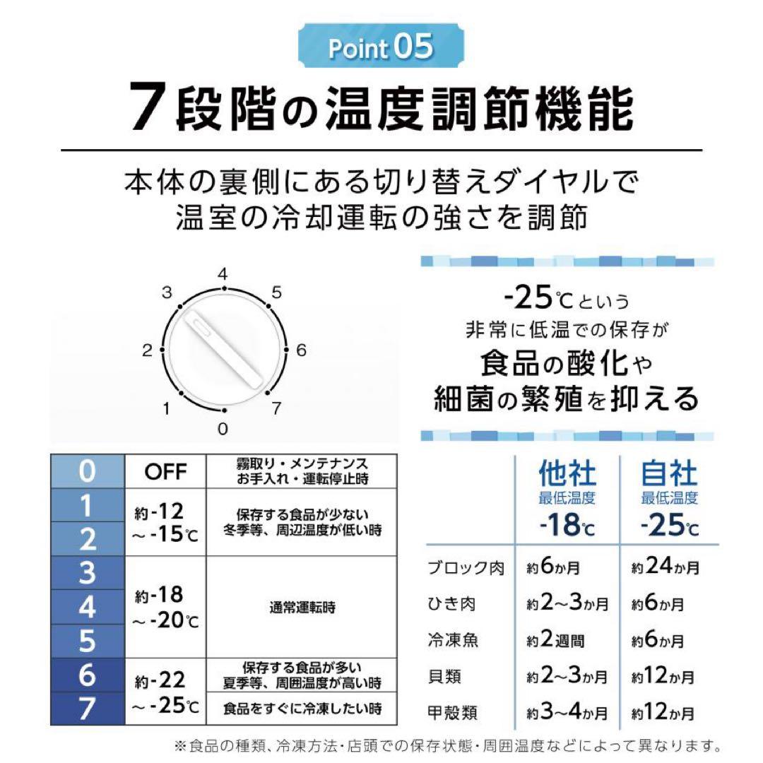 【新品】冷凍庫 60L スリム 小型 省エネ 大容量 サブ冷凍庫 直冷式 2台目
