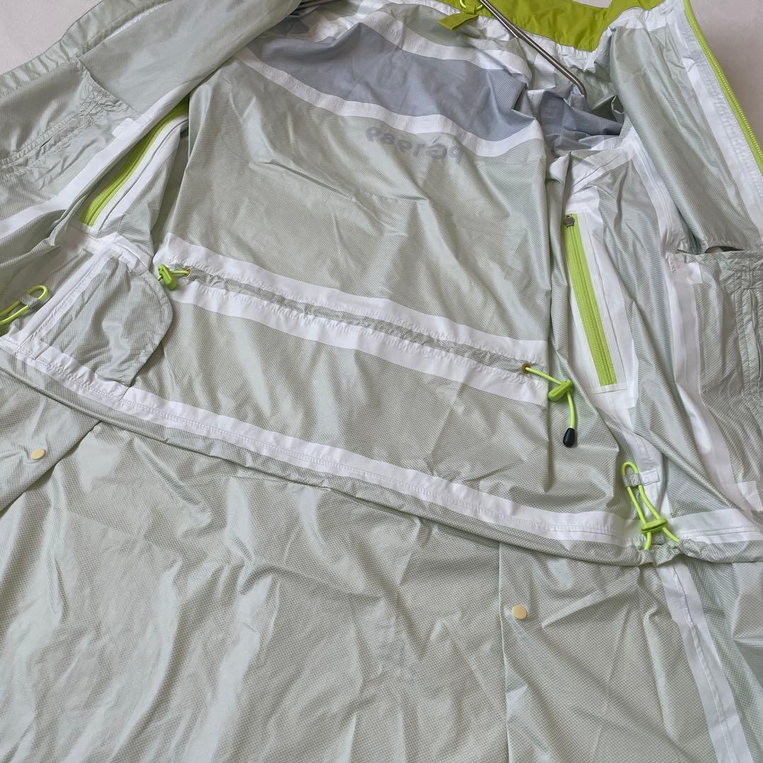 未使用　タグ付　パーリーゲイツ　ゴルフ　レインウェア イエロー 収納袋付